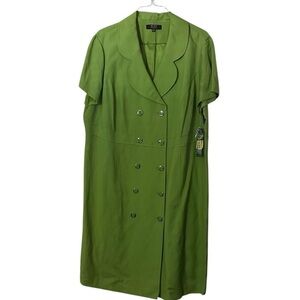 Alex Marie Dress LinenLime Green Short Sleeve 22W